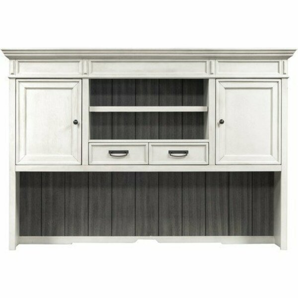 Martin Furniture Hutch, 70-1/2inx14inx49in, Vintage Linen MRTIMHF682W